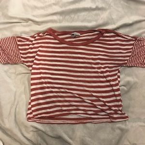 Cute striped long crop top :)